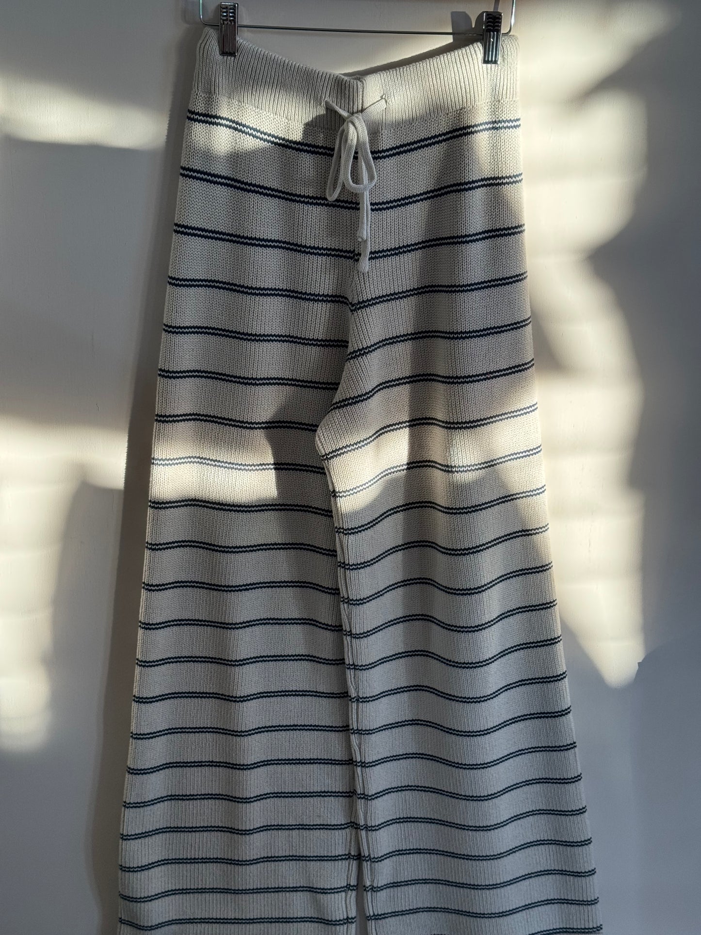 Miou Muse - Striped Pattern Knit Pants