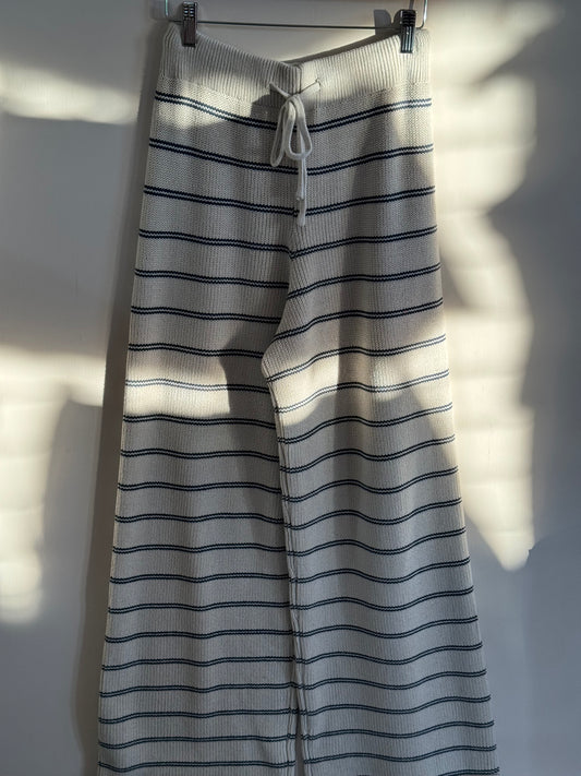 Miou Muse - Striped Pattern Knit Pants