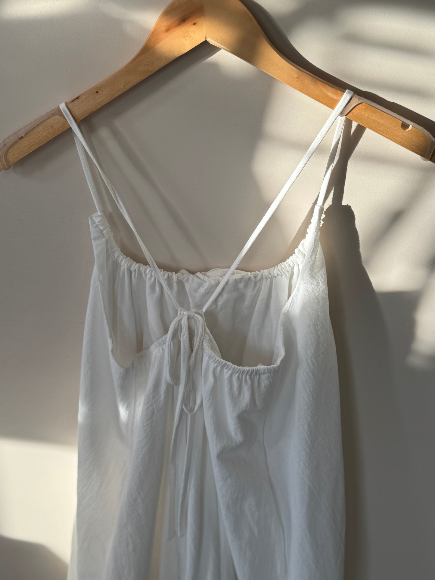Hyfve - White Woven Babydoll Dress w/ Pockets 100% Cotton