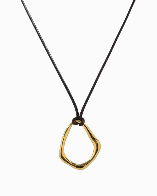 Sessori - Abstract Wave Cord Necklace
