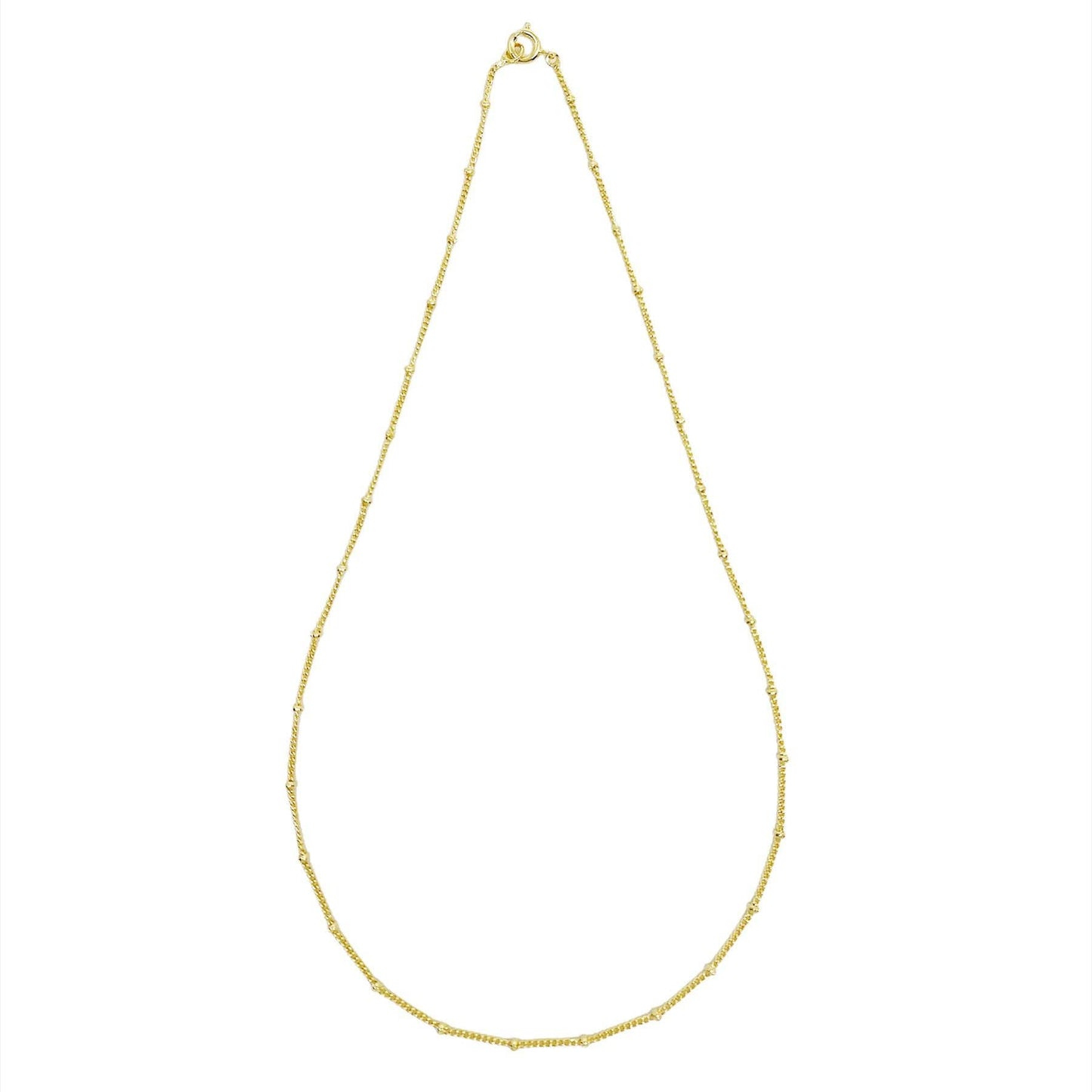 GoldFi - 18k Gold Filled 1mm Satellite Chain 18"