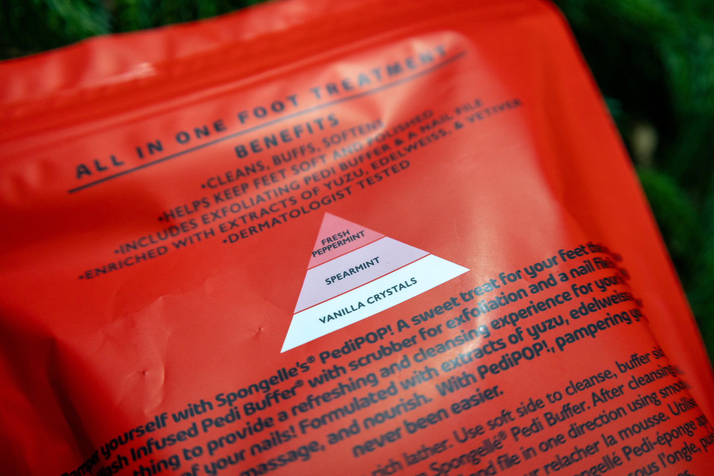 Spongellé | Christmas 2025 | Stocking Stuffers | Gifts - Candy Cane Holiday PediPOP Pedi Buffer & Nail File Christmas 2025