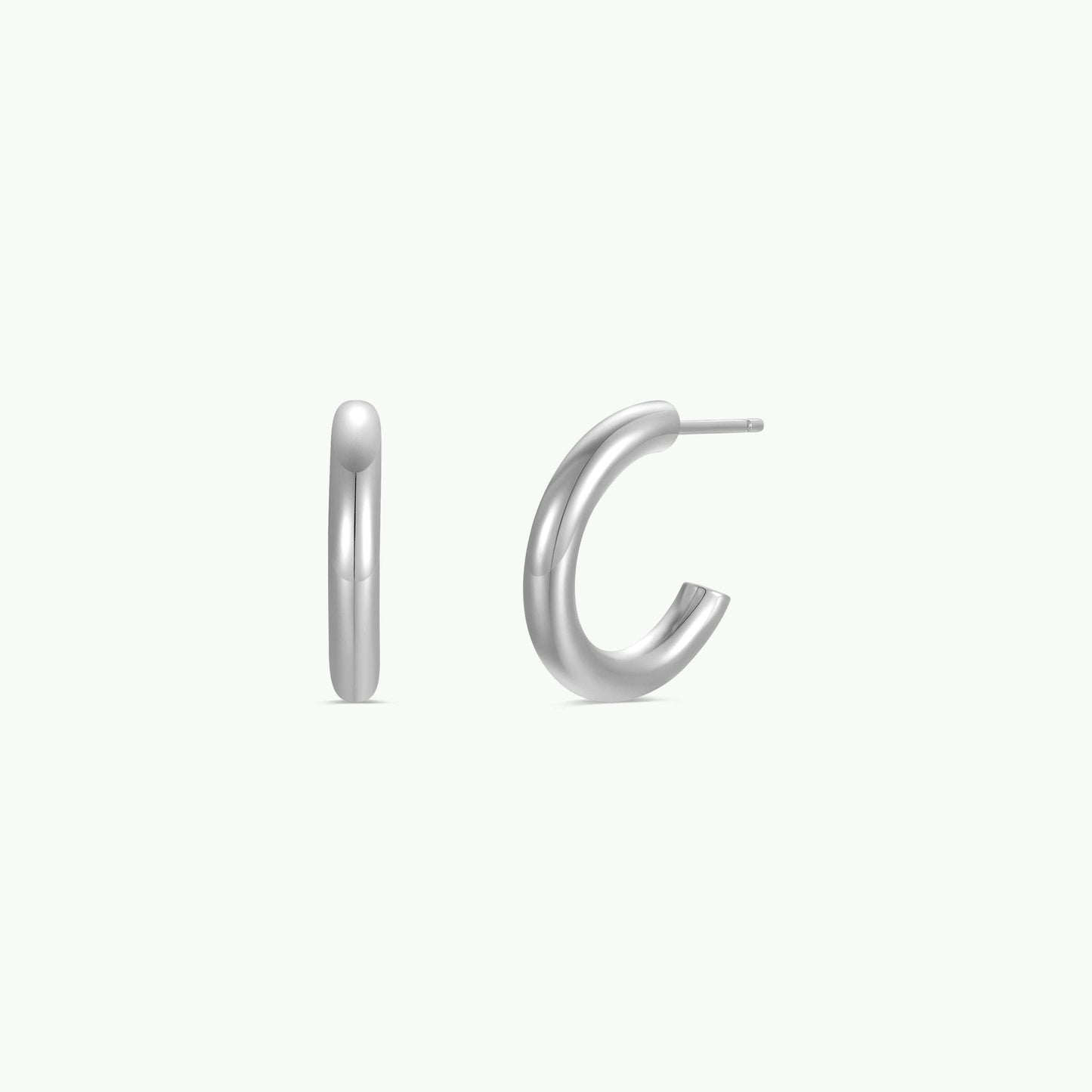 JaxKelly - Silver Hoop - Smooth - Earrings