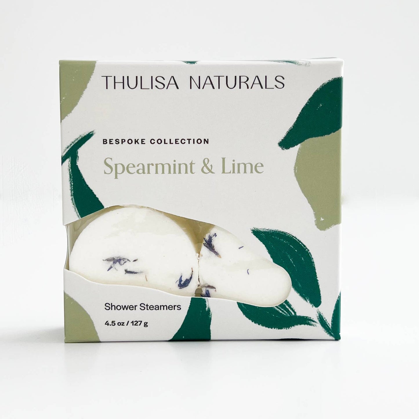 Thulisa Naturals | Bath + Body - Shower Steamers | Spearmint + Lime | 4 pack gift set