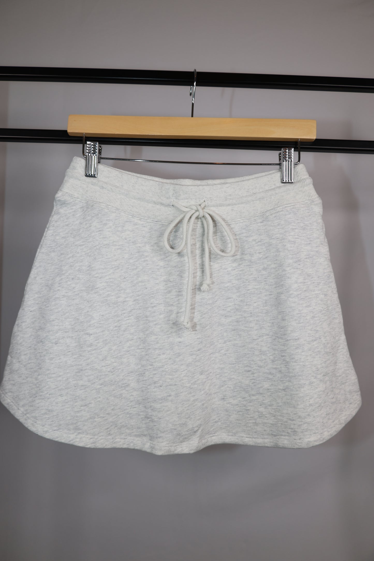 Wishlist - Heather Grey Mini Skort w/ Elastic Waist