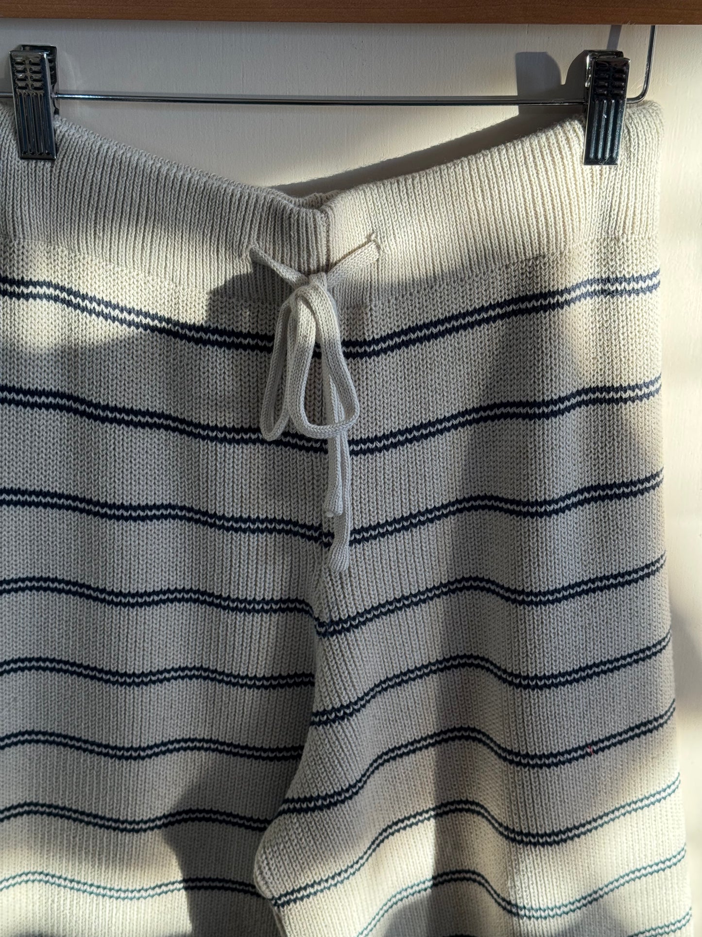 Miou Muse - Striped Pattern Knit Pants