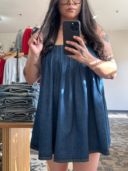 Free People - Katie Denim Tunic Dress