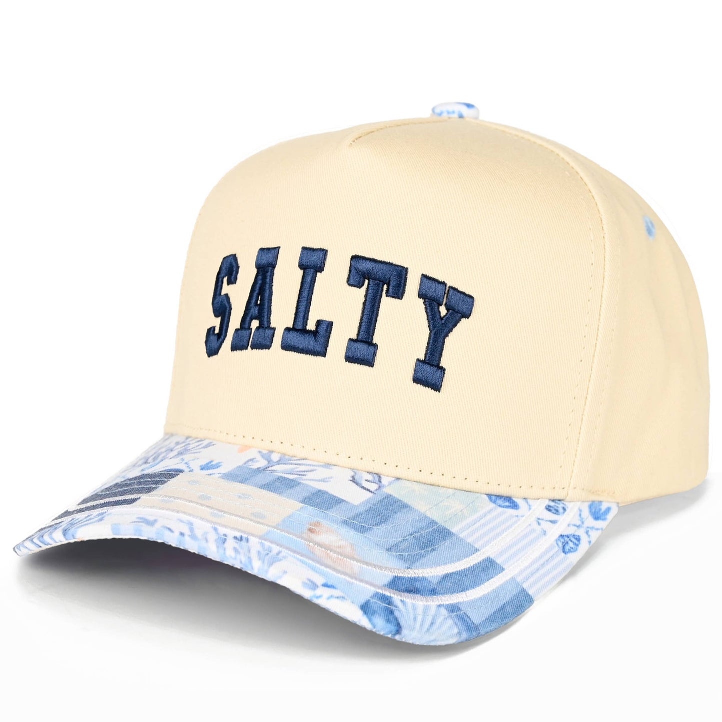 Hana - SALTY Letter Embroidered on Two Tone Trucker Hat
