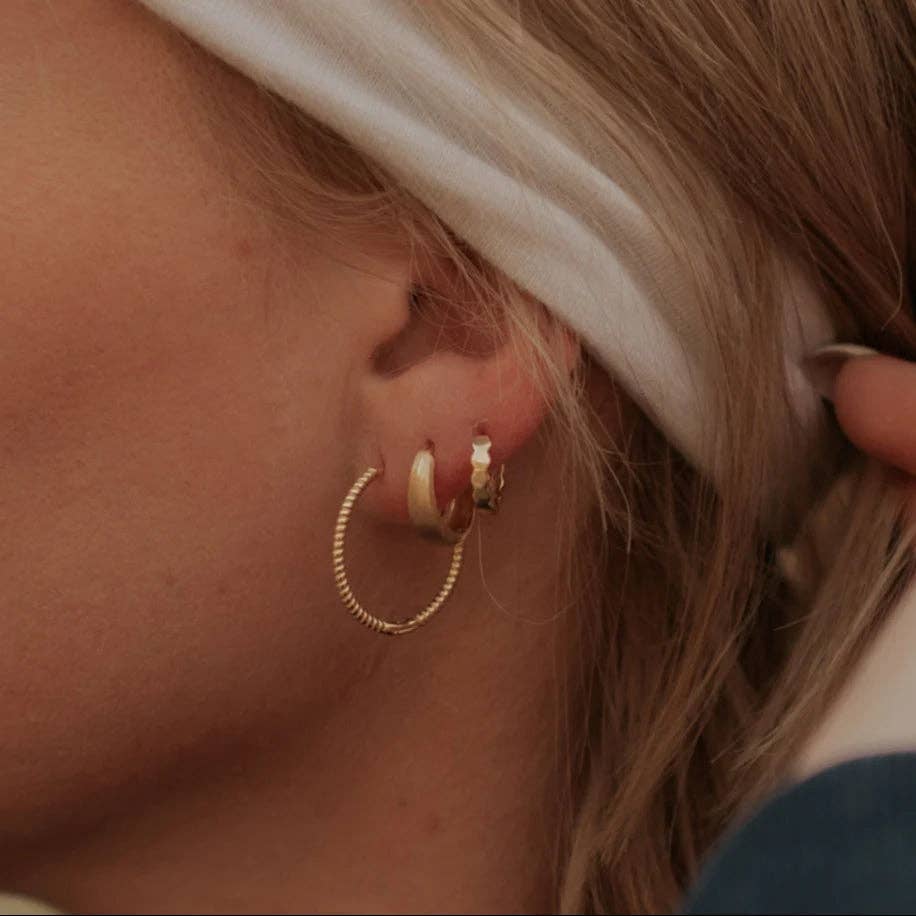 Mauve Jewelry Co. - Rue Brushed Hoops