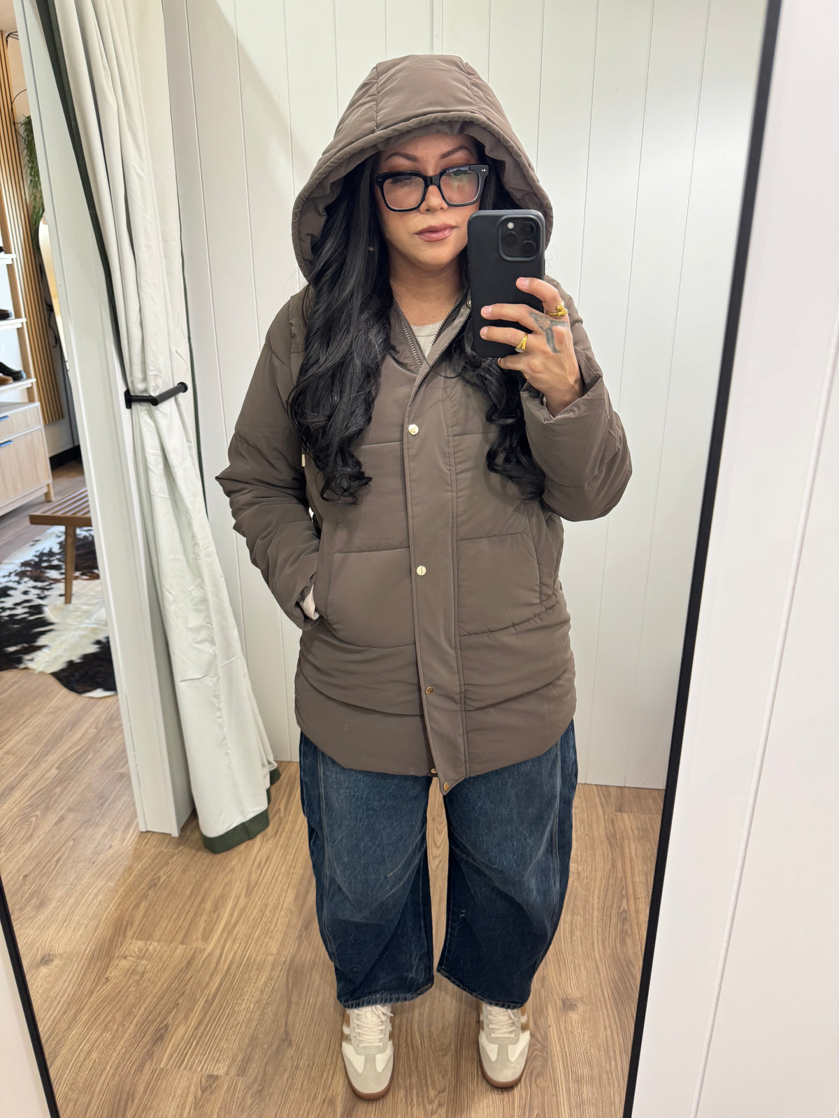 Last Minute Plans long hoodie coat