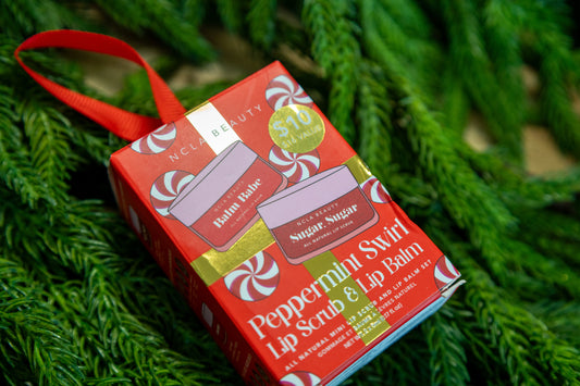 NCLA Beauty - Peppermint Swirl Lip Treatment Holiday Ornament Gift Set