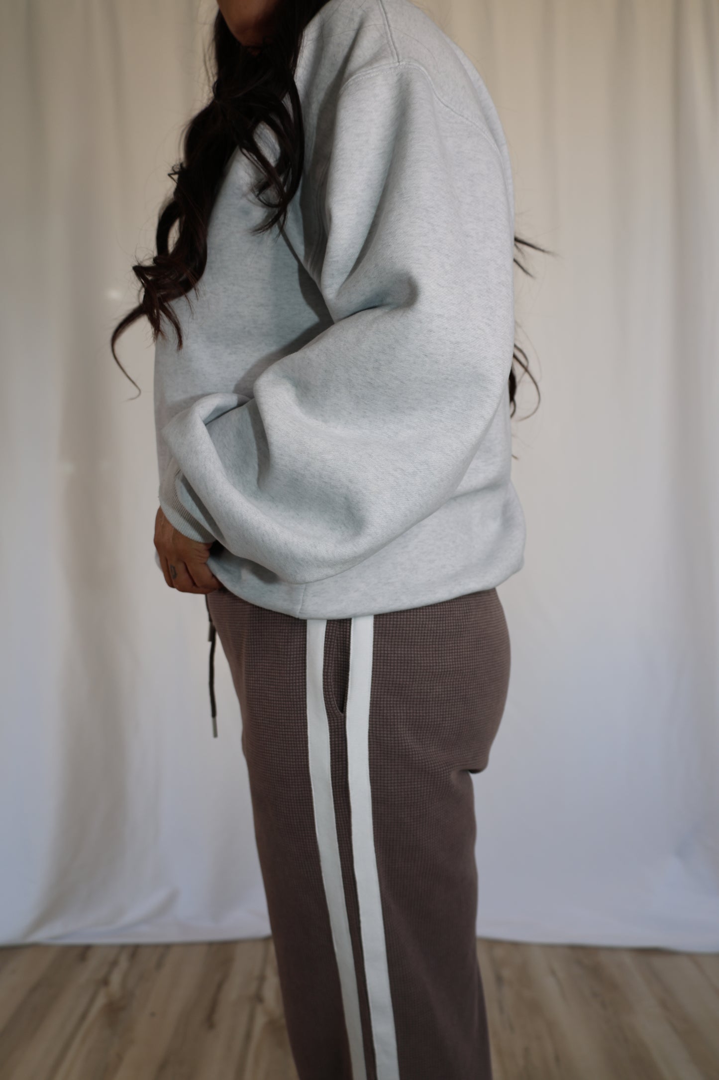 Almost Payday mid rise thermal stripe pants