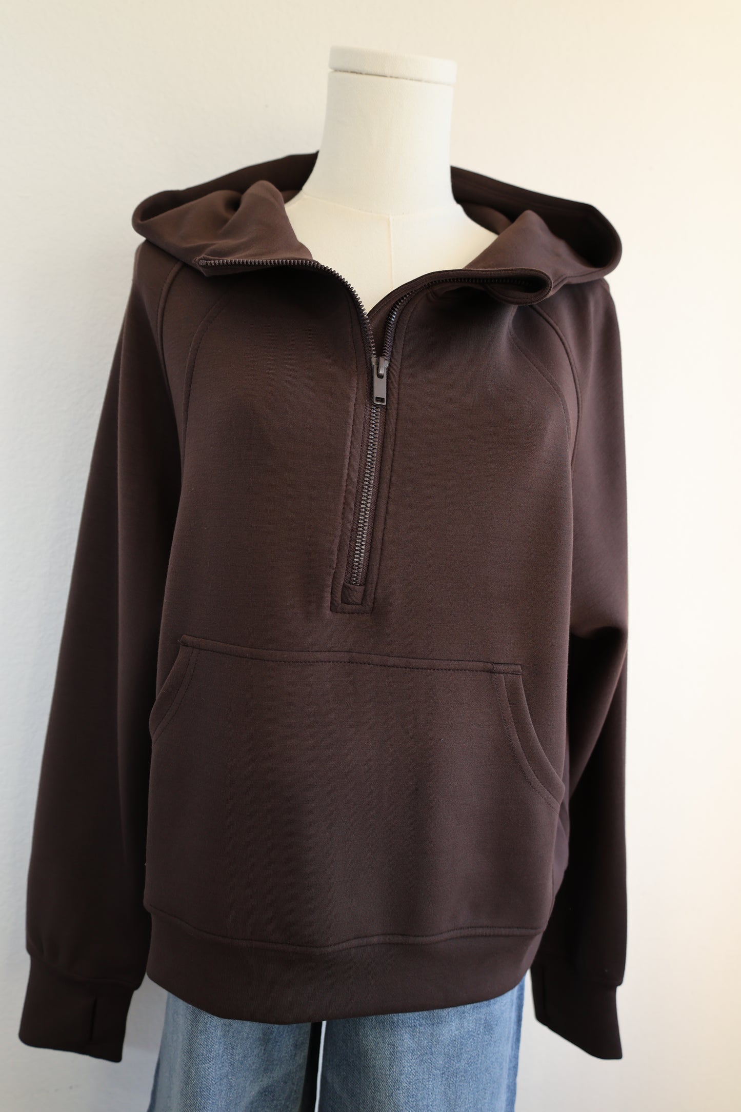 Rae Mode - MODAL SCUBA QUARTER ZIP HOODIE JACKET