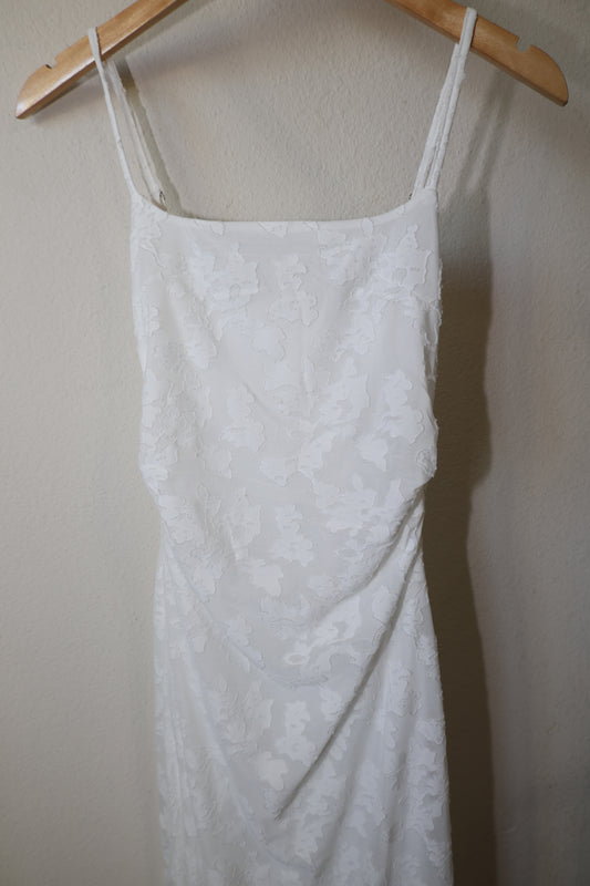 Able Maxi fitted texture dress