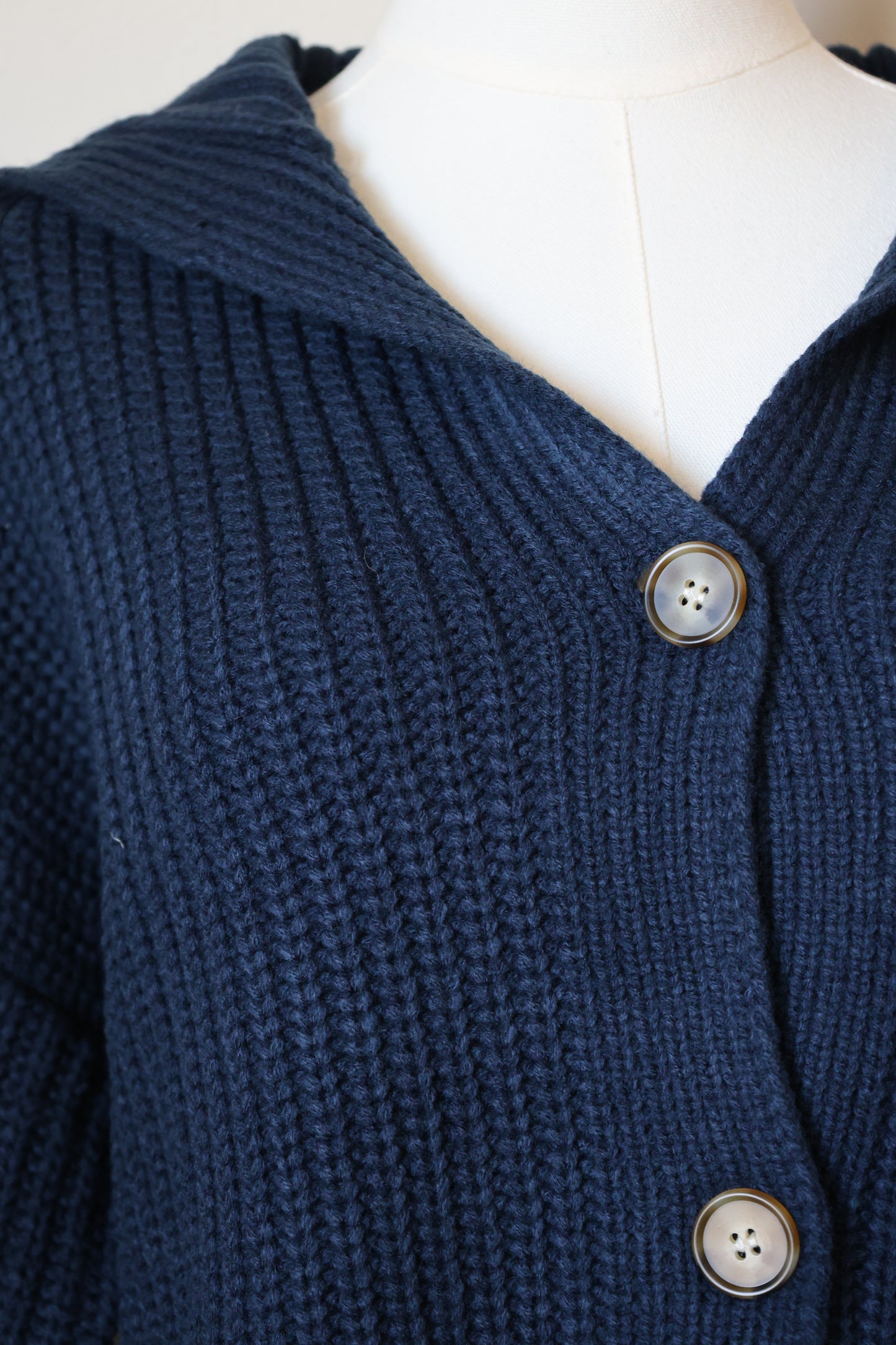 Buttermelon Navy pullover button front cardigan