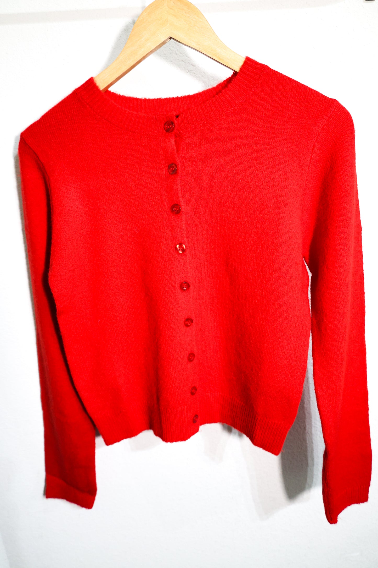 The Workshop Studio - ROUND NECK BUTTON DOWN LONG SLEEVE CARDIGAN