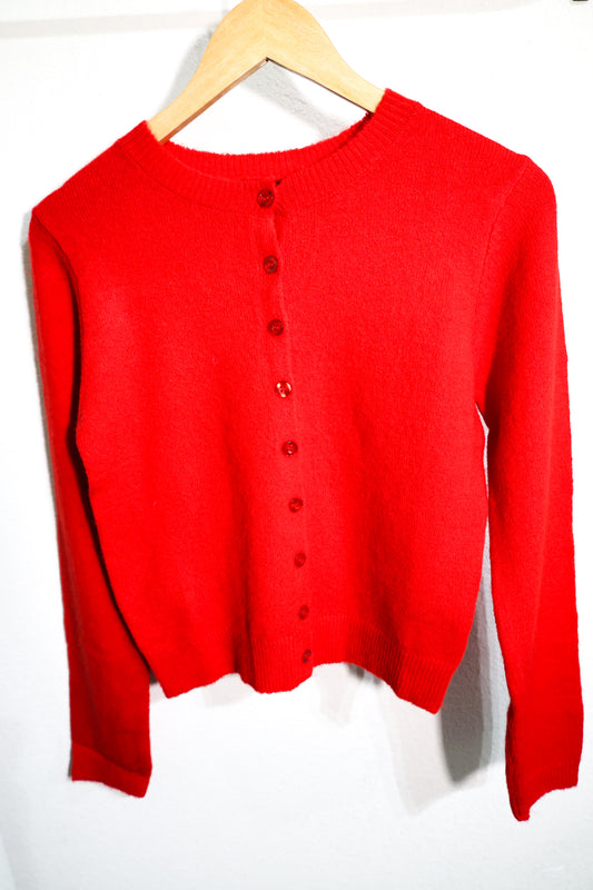 The Workshop Studio - ROUND NECK BUTTON DOWN LONG SLEEVE CARDIGAN