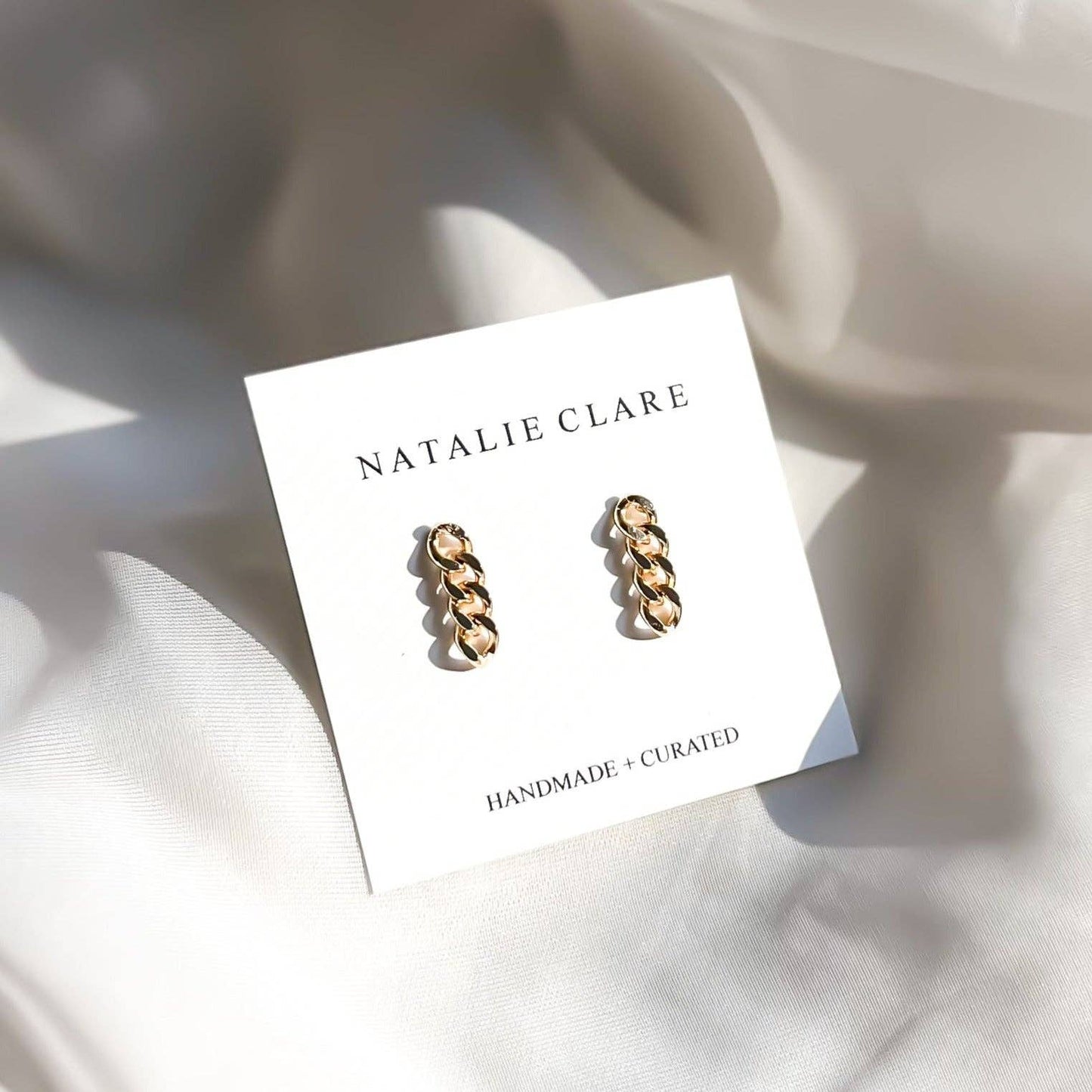 Natalie Clare Collections - Gold Chain Studs