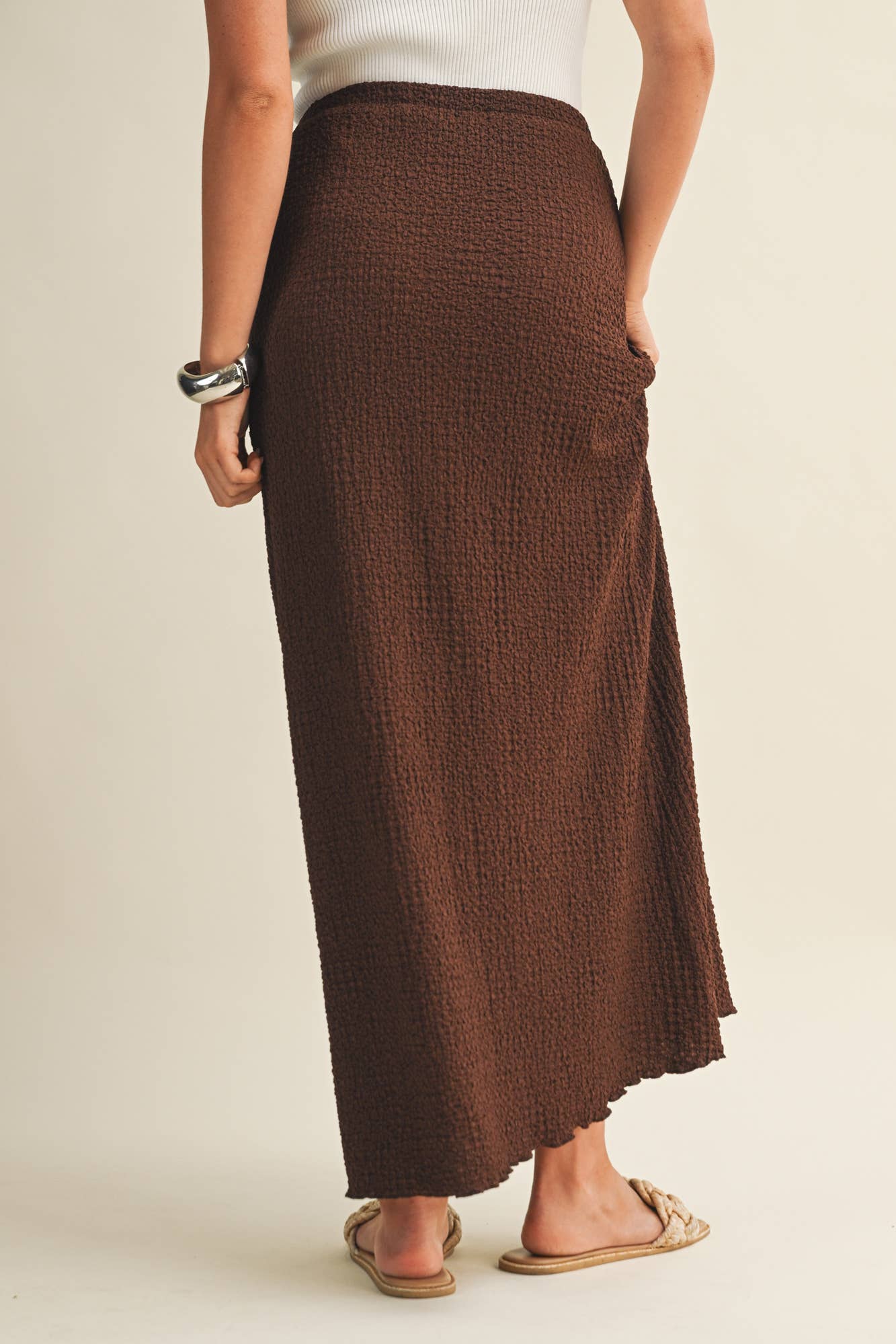 Mustard Seed - BUBBLE-TEXTURED JERSEY SKIRT