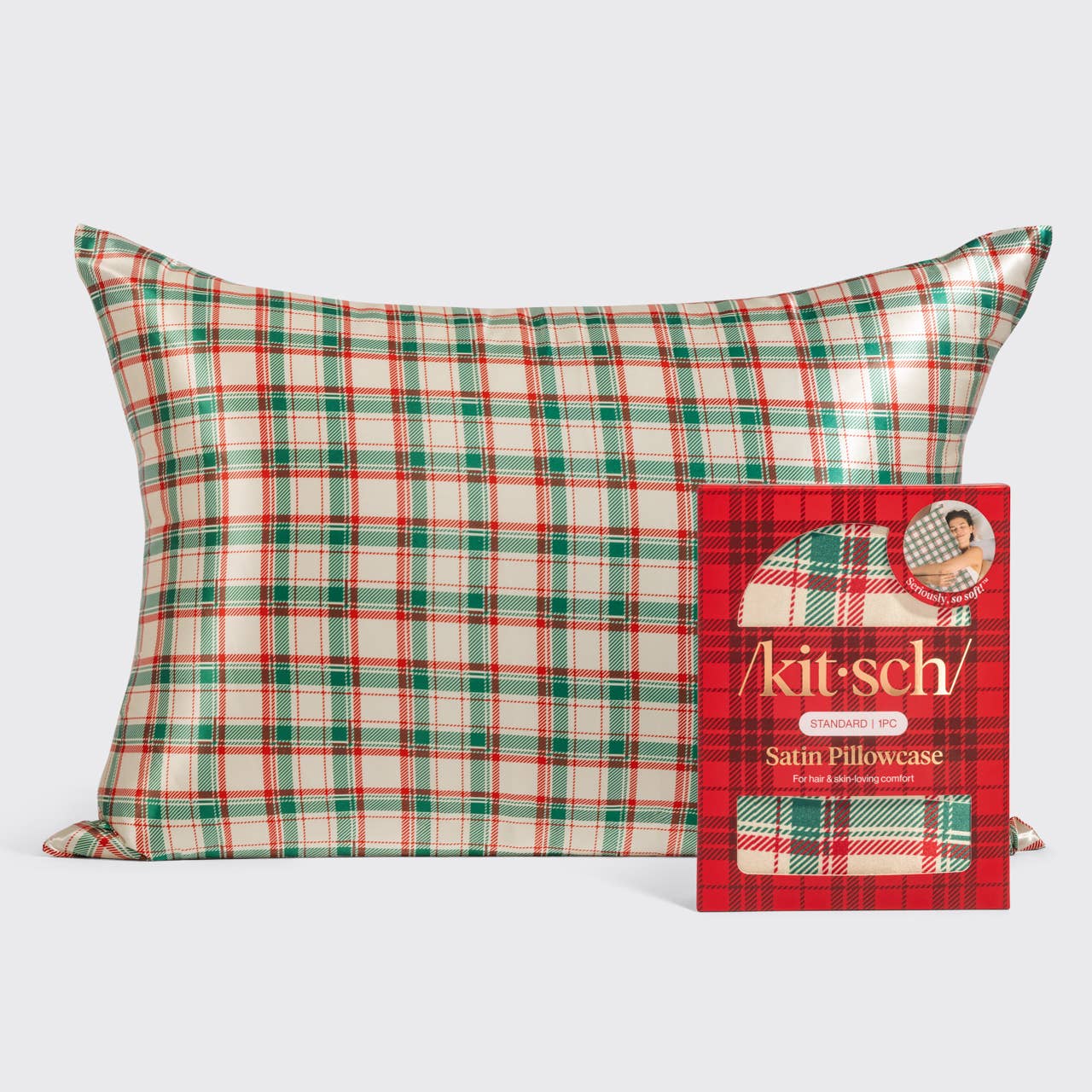 KITSCH - Standard Satin Pillowcase - Holiday