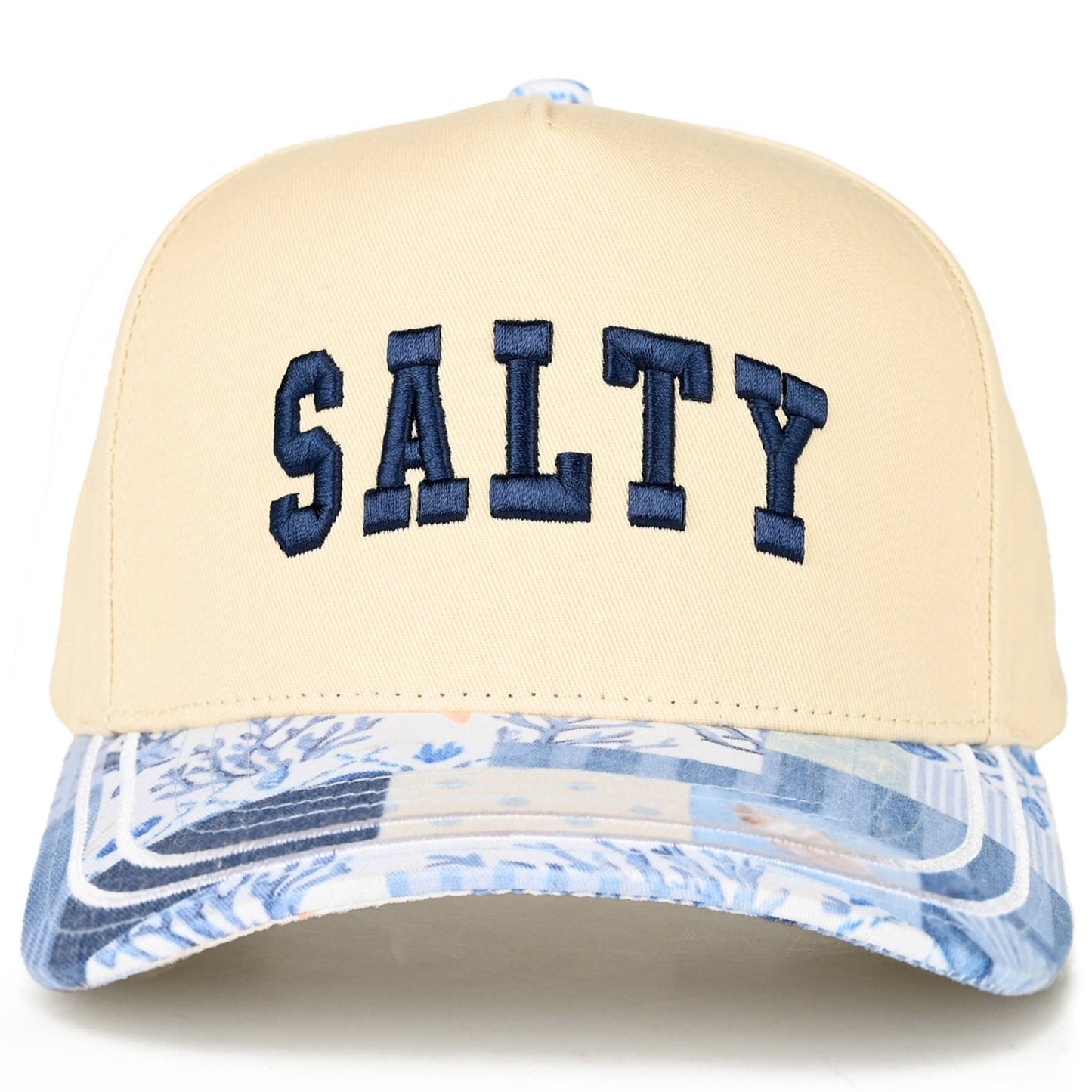 Hana - SALTY Letter Embroidered on Two Tone Trucker Hat