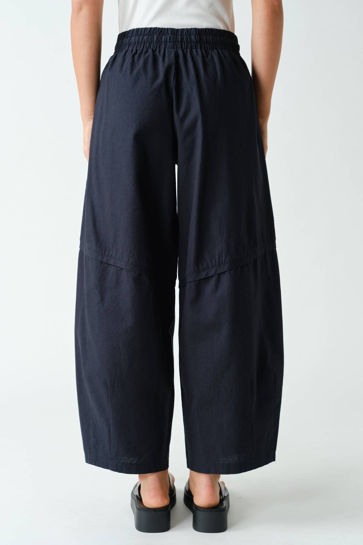 Mono B - Ember Cotton Barrel-Leg Utility Pants
