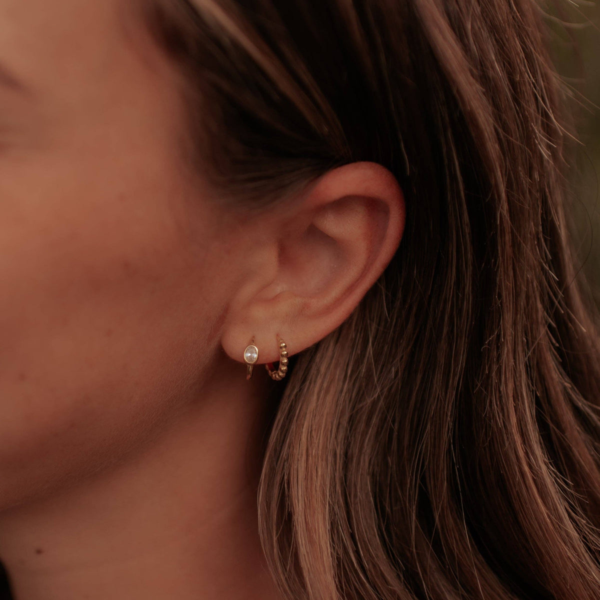 Mauve Jewelry Co. - Goldie Dot Hoops