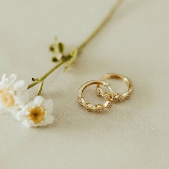 Mauve Jewelry Co. - Alice Diamond Hoops