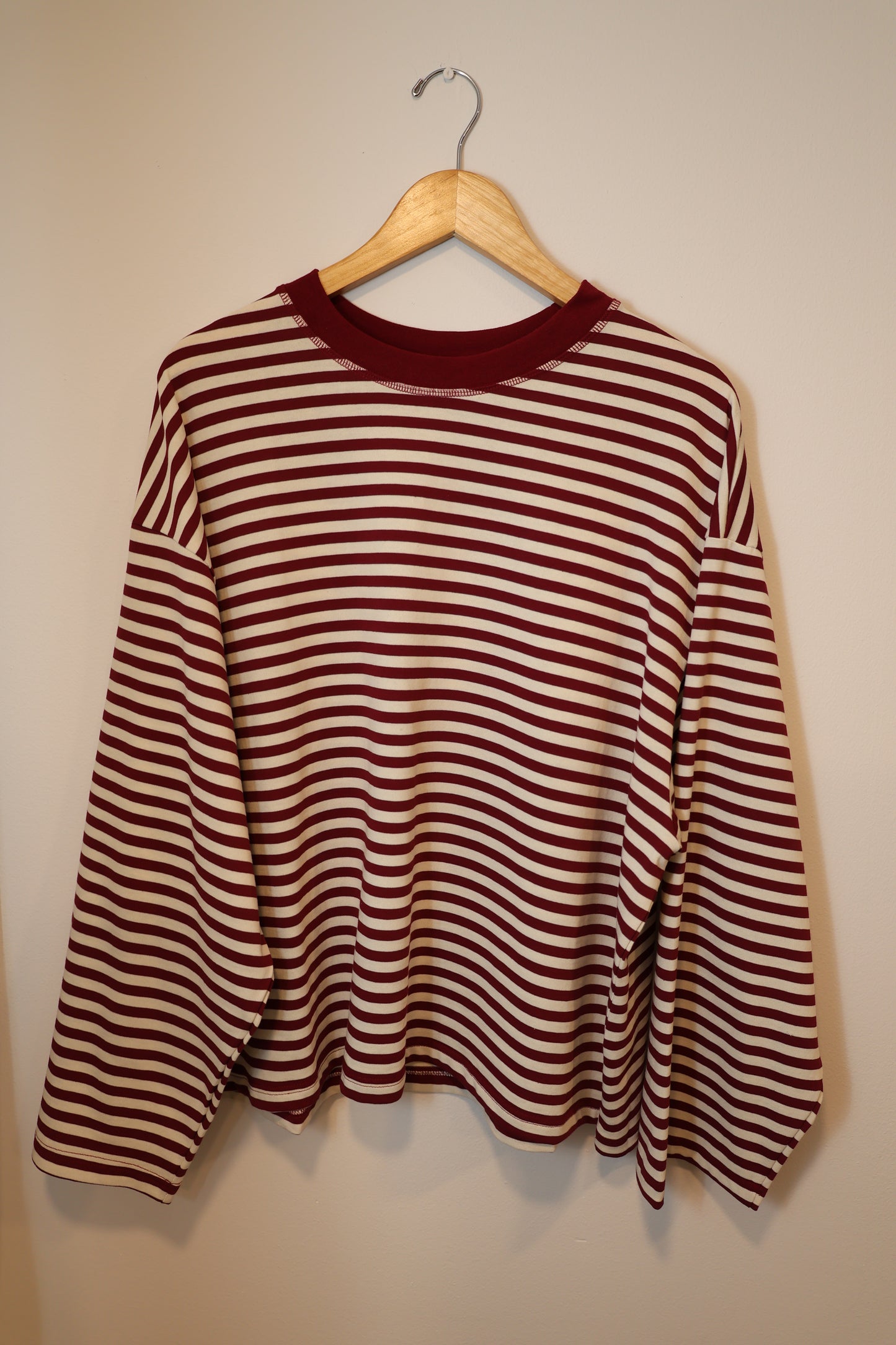 AEMI + CO - Oversized Stripe Long Sleeve Top