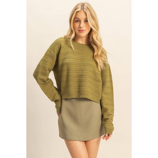 HYFVE - Essential Textured Crew Neck Sweater