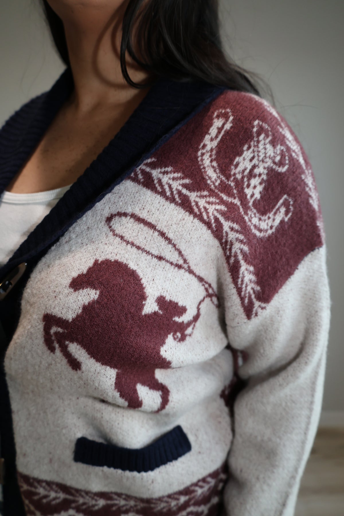 Further West toggle button cardigan