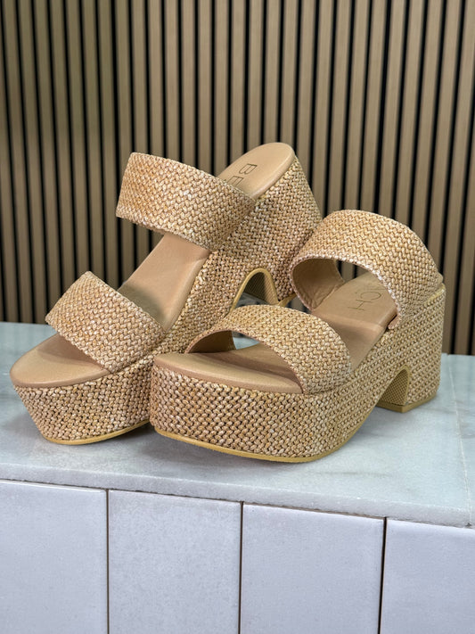 Beach By Matisse Ocean Ave Raffia Platform Sandal
