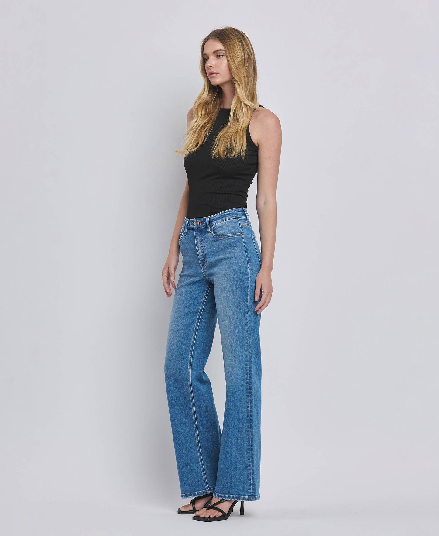 FLYING MONKEY - HIGH RISE WIDE JEANS