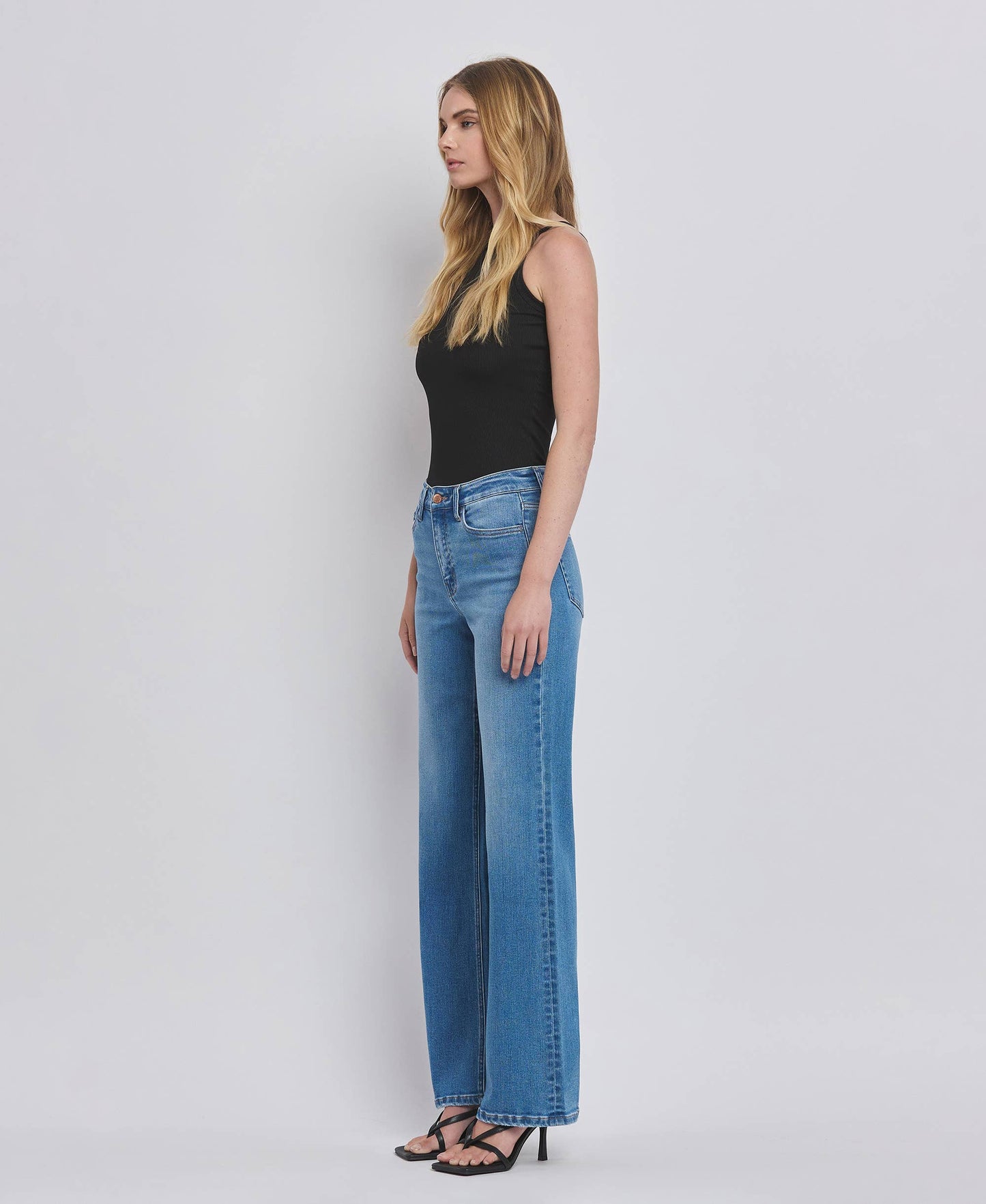 FLYING MONKEY - HIGH RISE WIDE JEANS