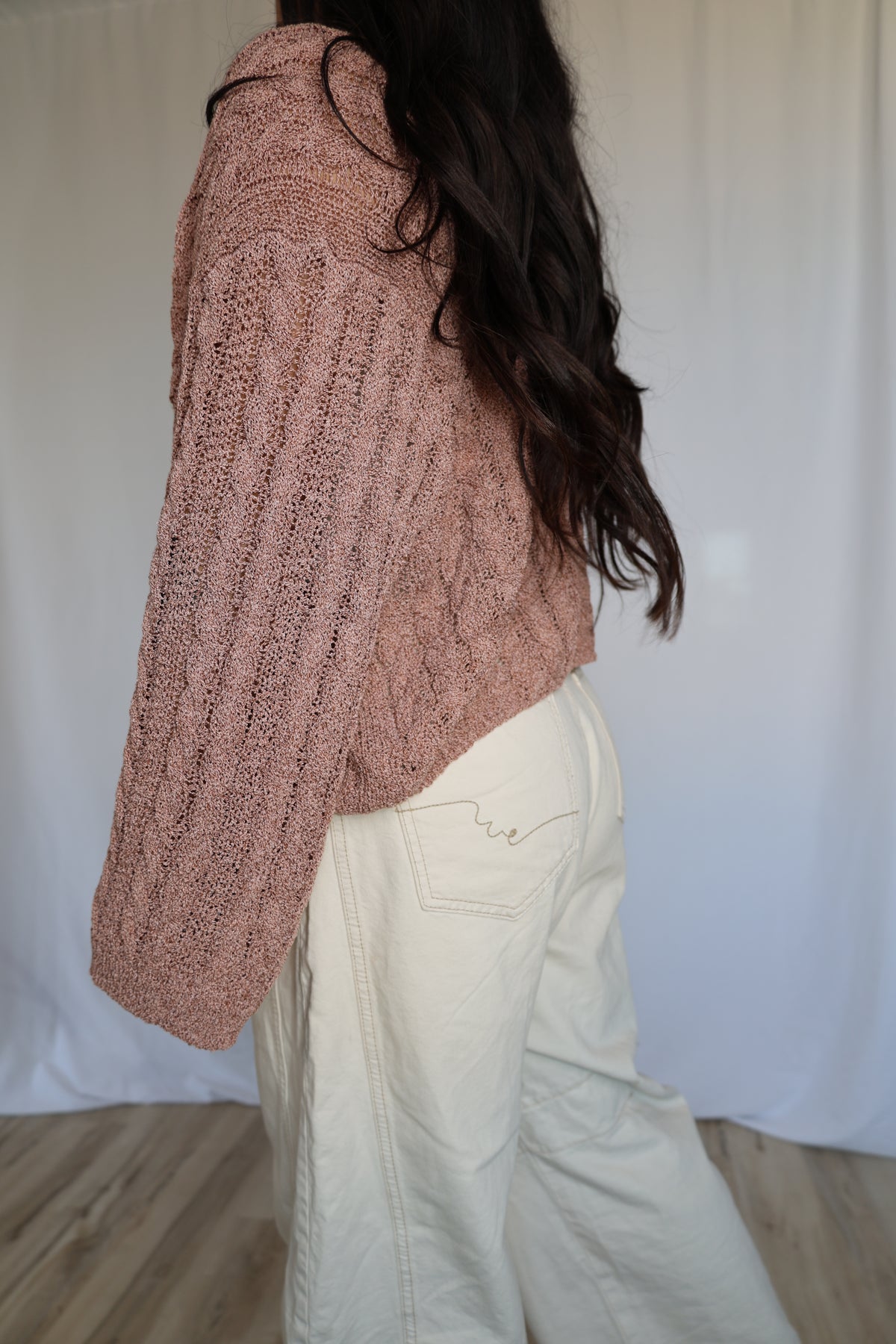 It's Like Fate light weight open cable knit cardigan