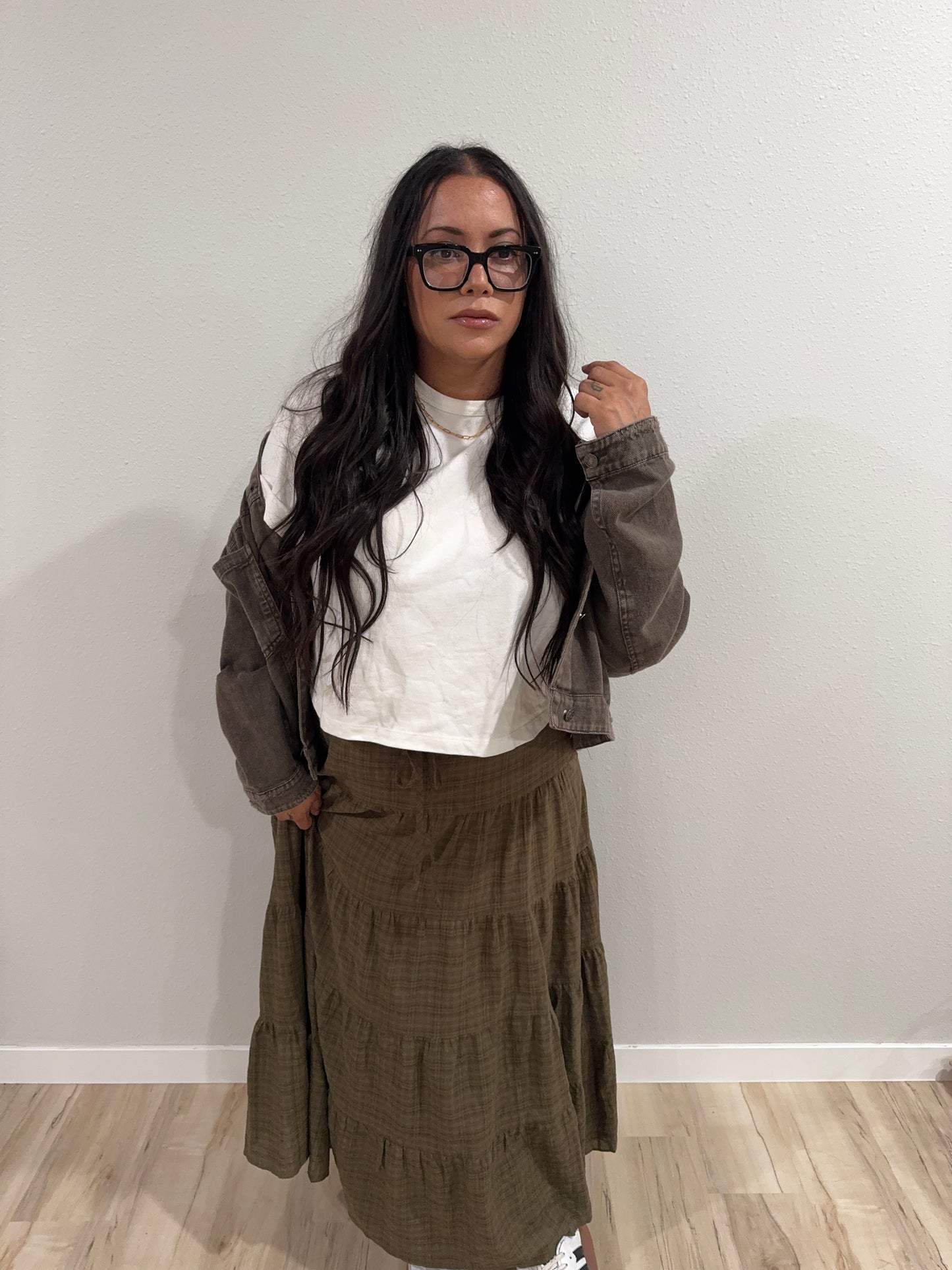 Mustard Seed - Tiered Maxi Skirt