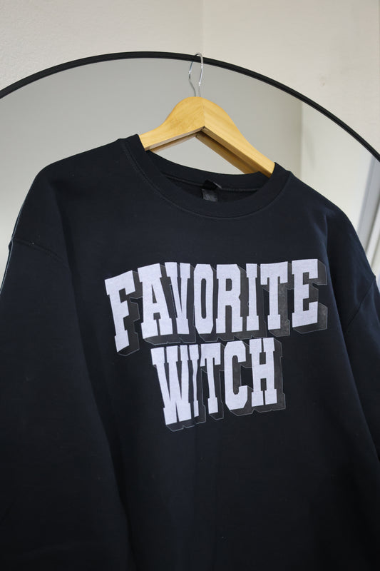 The Babe Co. - Favorite Witch Women's Halloween Graphic Sweatshirt