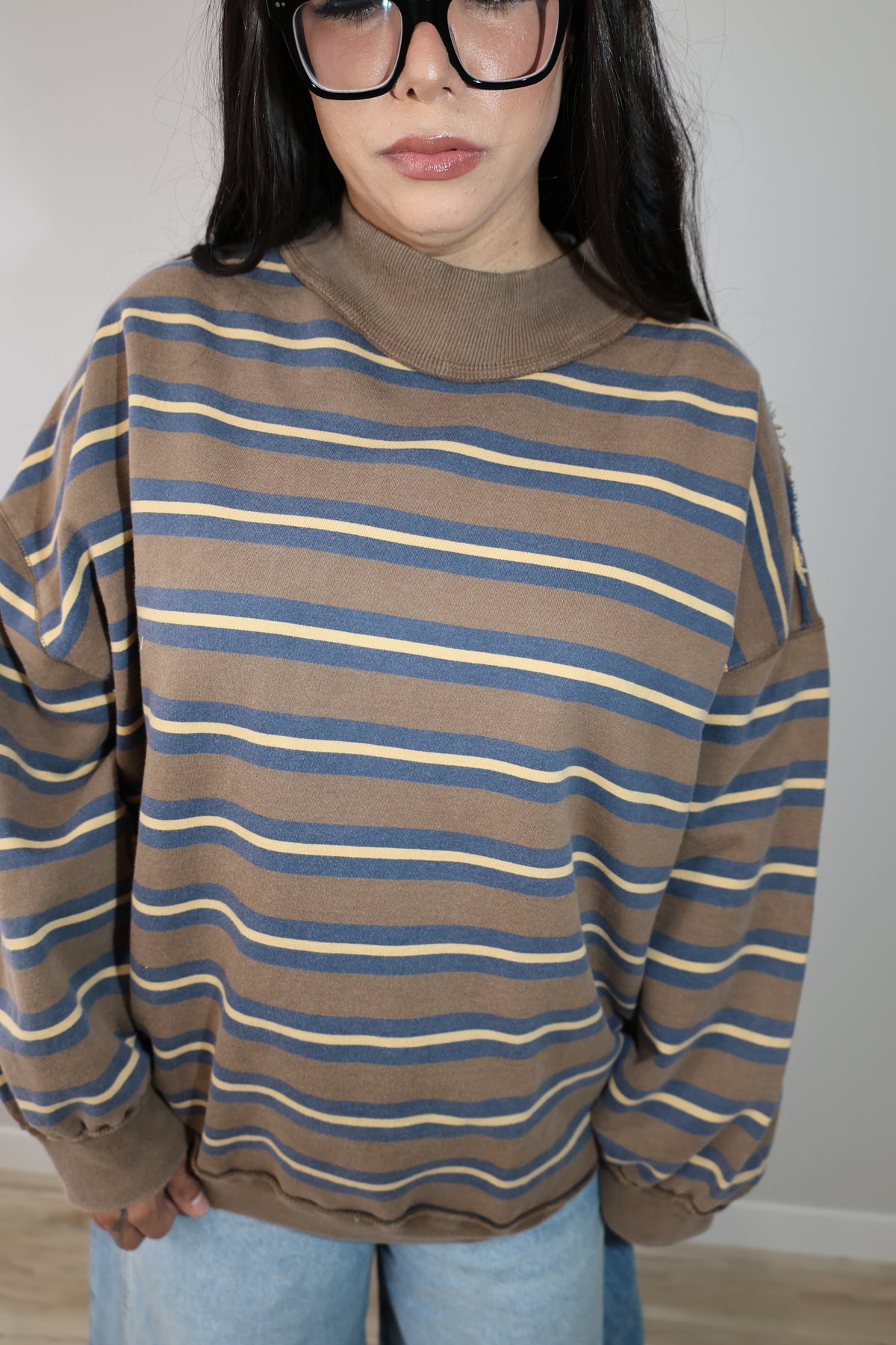 Palm Springs striped pullover sweater