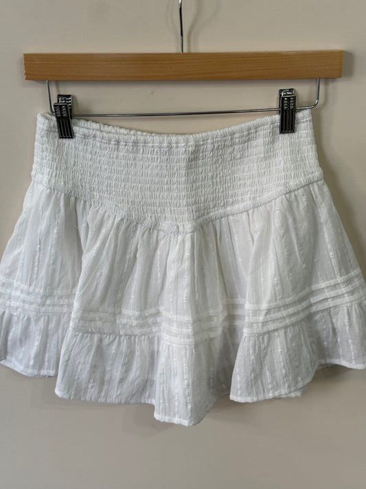 Love Tree - White Drop Waist Flaired Skirt