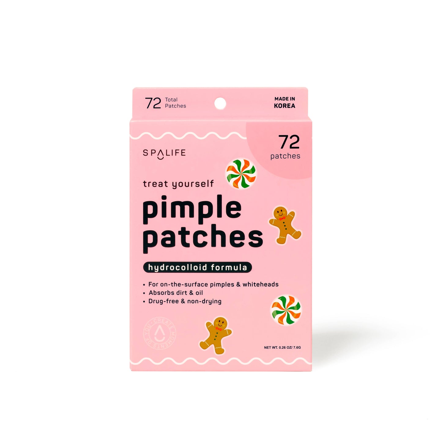My Spa Life - Christmas Holiday Gingerbread & Candies Pimple Patches 72 ct