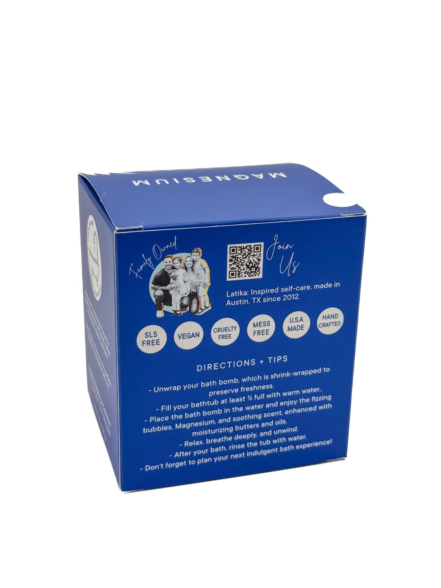 Latika Beauty - Magnesium Bath Bomb for Relaxation, Muscle Recovery, Sleep 