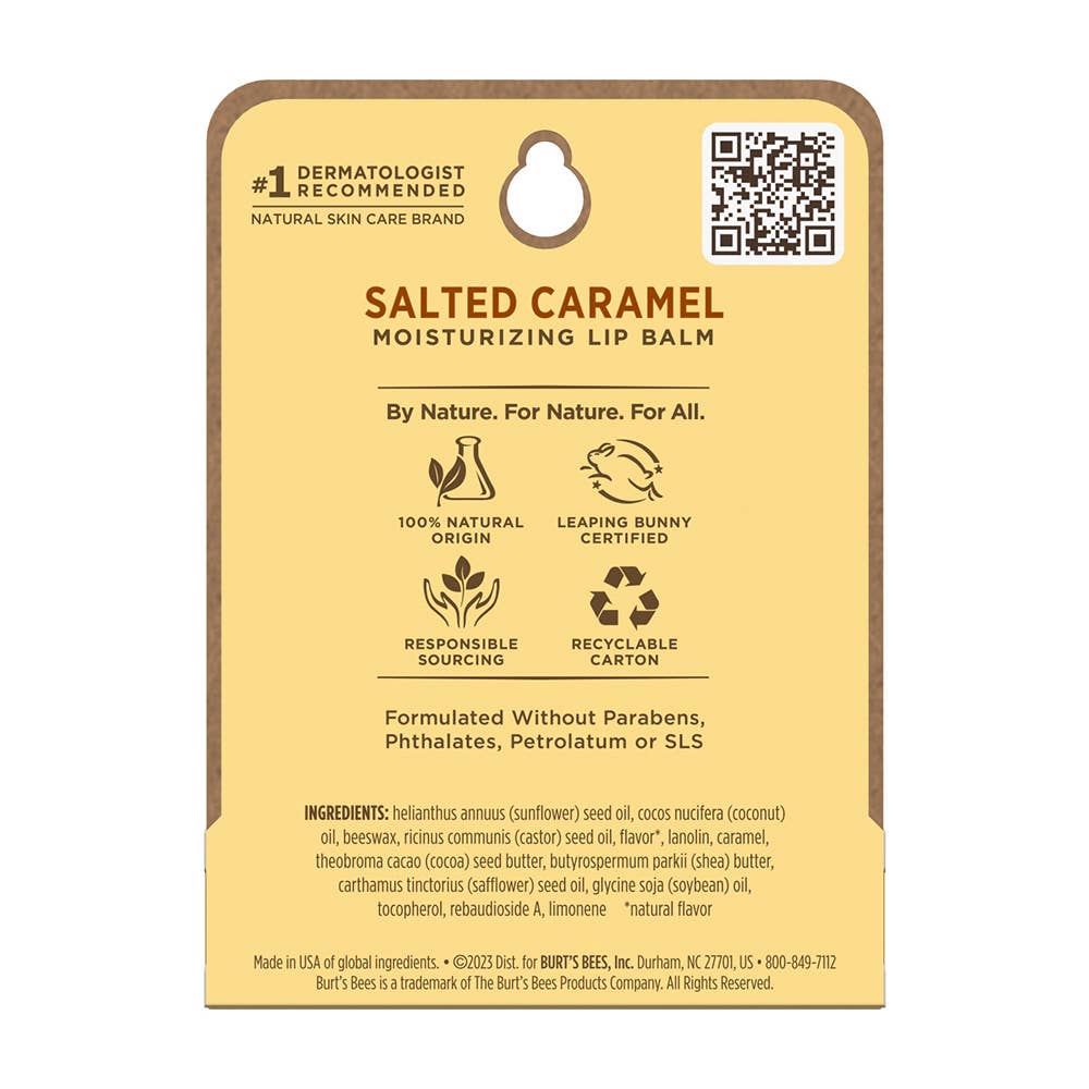 Burt's Bees - Holiday Salted Caramel Lip Balm 0.15 Oz. Blister Box