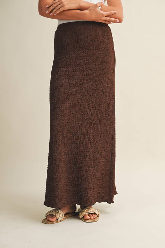 Mustard Seed - BUBBLE-TEXTURED JERSEY SKIRT
