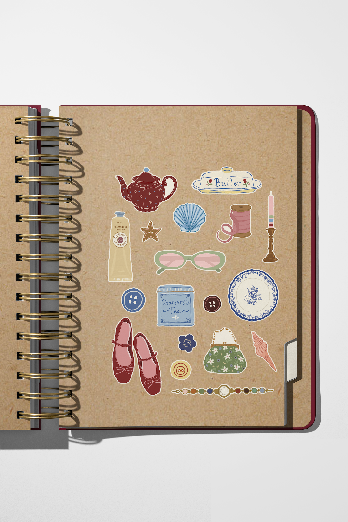 Pink Pigeon Studio - Flea Market Sticker Sheet