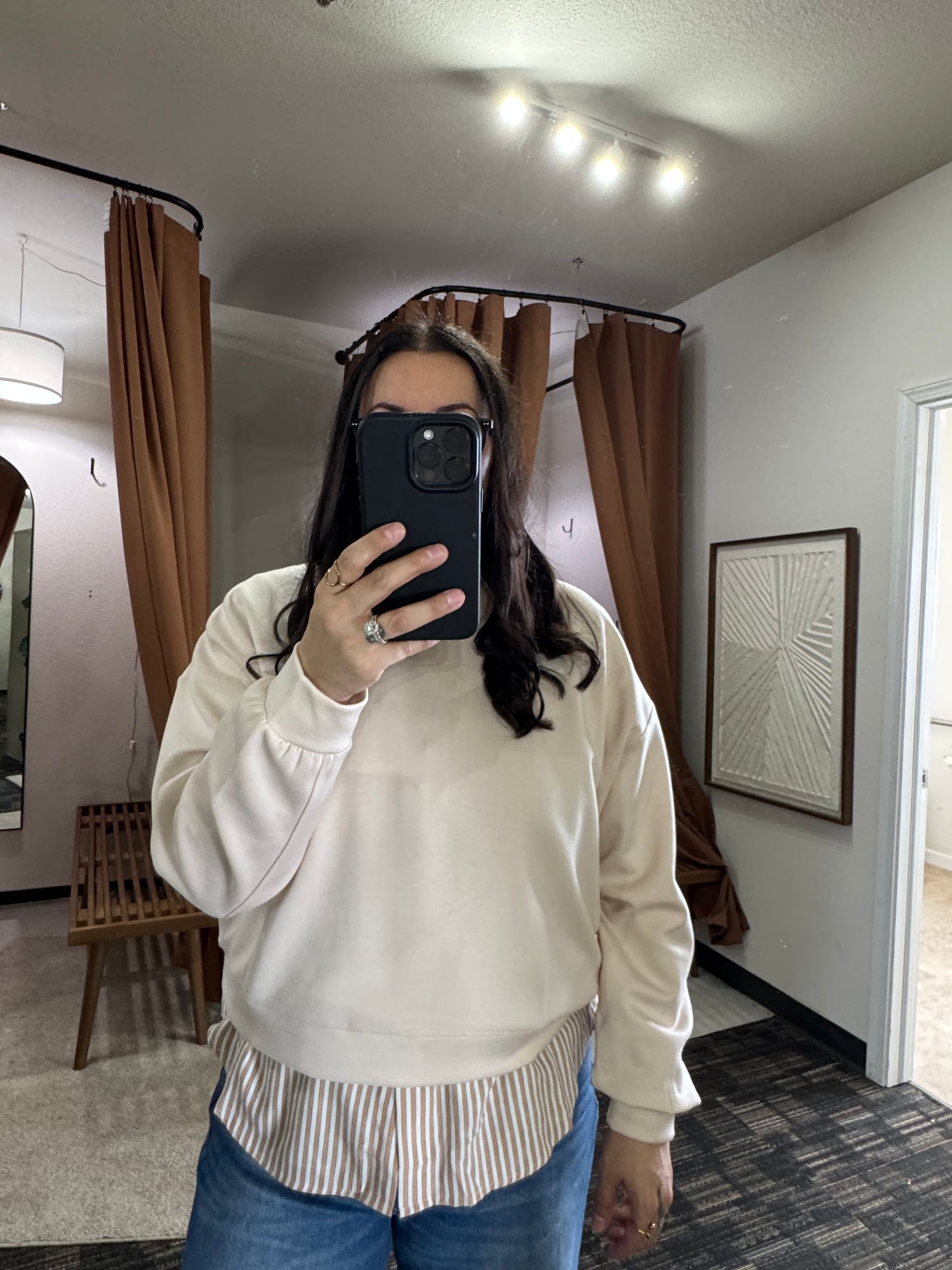 Wishlist Apparel - SCUBA RELAXED CROP SWEATSHIRT