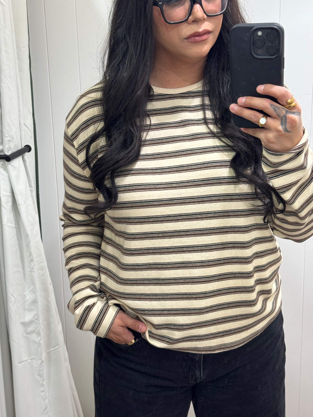 How's It Gonna Be stripe long sleeve