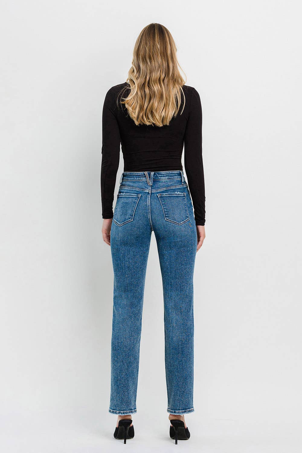FLYING MONKEY - HIGH RISE STRAIGHT JEANS