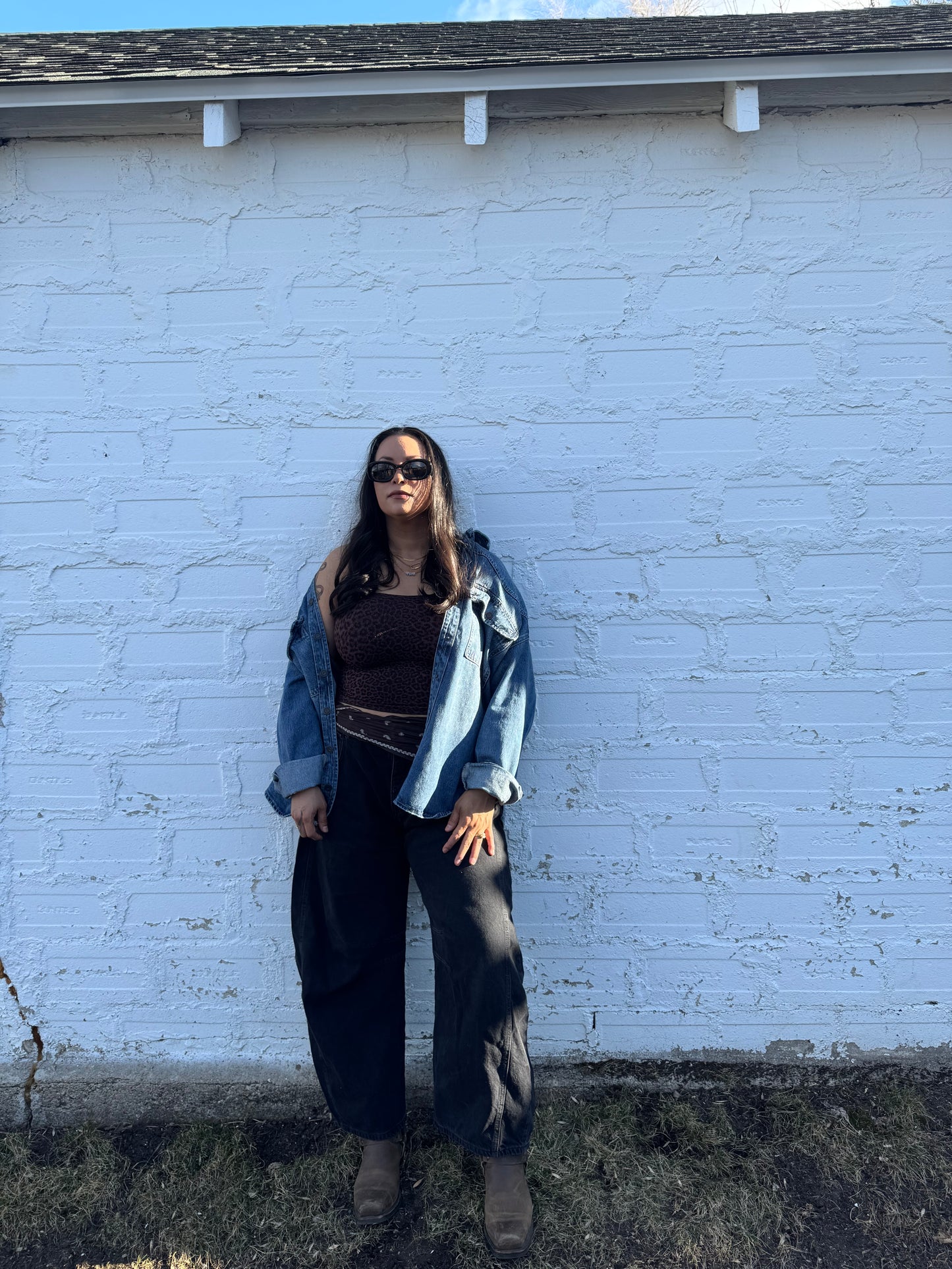 Hidden Jeans - Medium Dark Classic Oversized Western Shirt