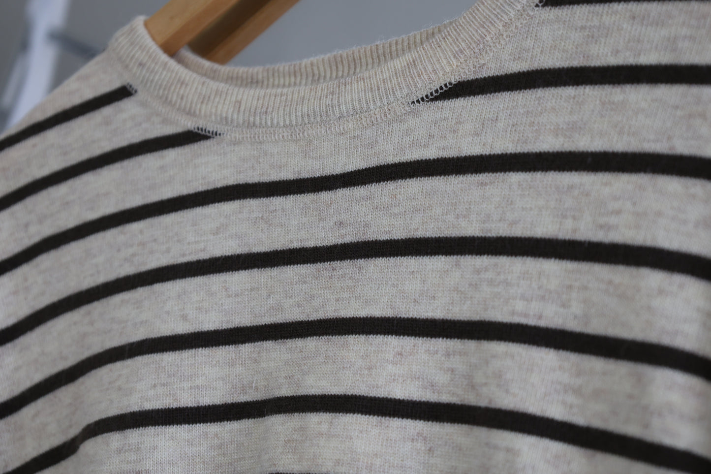 MIOU MUSE - Striped Pattern Knit Top