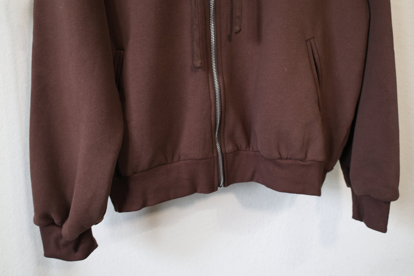 TICTOC - UNIVERSITY Plush Fleece Loose Fit Zip Up Hoodie With Pockets